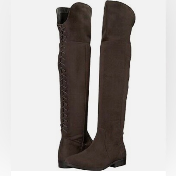 LFL by Lust For Life Grey Over The Knee Boots - Picture 3 of 6